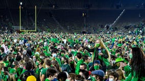 Notre Dame mandates COVID testing after football celebration
