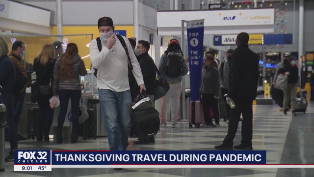 Americans risk traveling over Thanksgiving despite warnings