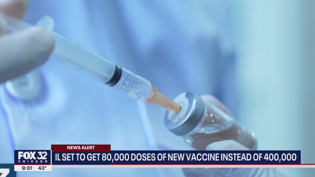Illinois will be getting fewer vaccine doses than initially thought