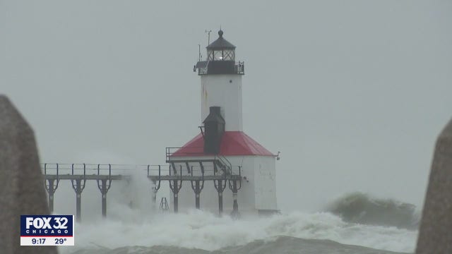 Waves up to 14 feet high expected to flood lakeshore through Tuesday