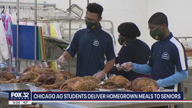 Chicago students provide homegrown Thanksgiving meals to senior citizens