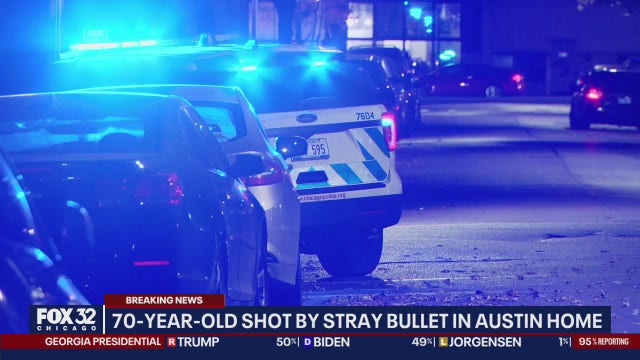 Woman, 70, hit by stray gunfire in West Side home