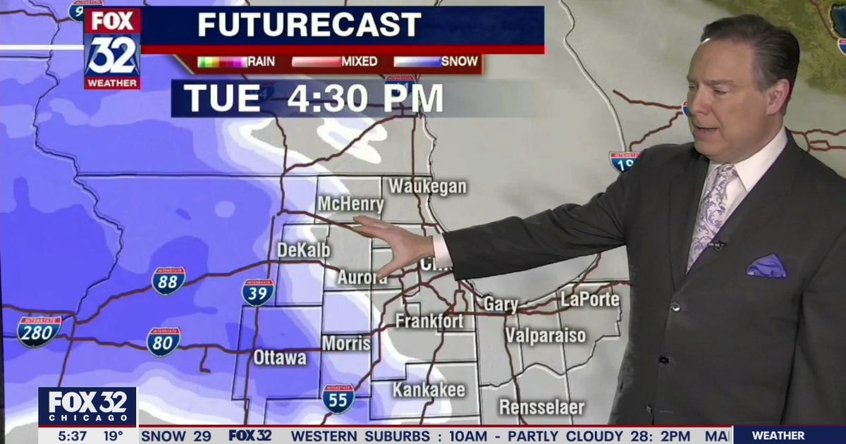Snow, freezing rain could hit Chicago area starting Tuesday | FOX 32 ...