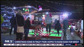 Christmas home in Tinley Park hopes to raise $25K for those in need