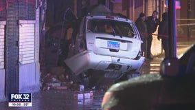 4 killed after vehicle crashes into building, becomes engulfed in flames in Cicero