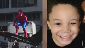 Superheroes surprise Chicago boy who was shot in the head