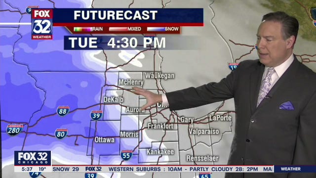 Snow, freezing rain could hit Chicago area starting Tuesday