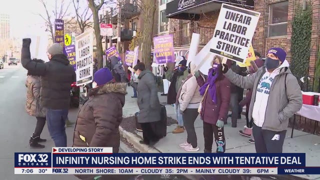 Tentative agreement reached by striking Chicago-area nursing home workers