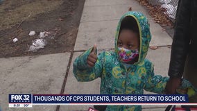 Young CPS students begin return to classroom learning