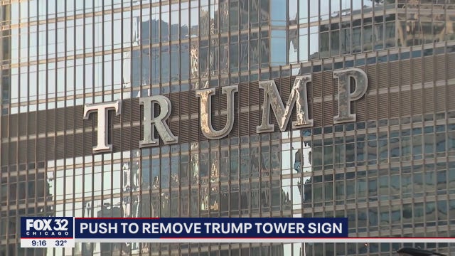 Alderman pushes for removal of 'TRUMP' from president's Chicago hotel
