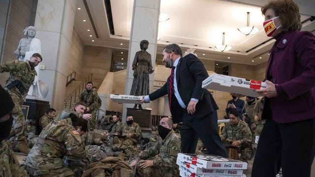DC pizza shop takes donations to help feed National Guard members stationed at US Capitol