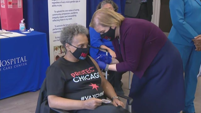 Mayor Lightfoot gets vaccine as Illinois loosens COVID-19 rules