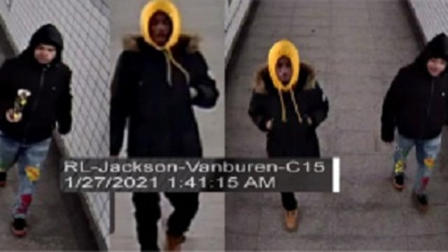 2 men wanted for robbery at CTA Brown Line station