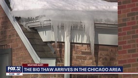 Local officials warn of falling ice as temps warm up