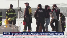 Three snowmobile accidents in McHenry County as riders try to cross thin ice