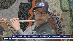 Musician reunited with flute worth $22K after leaving it on a Blue Line train