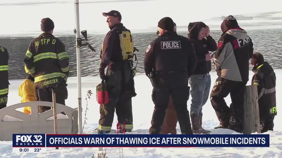 Three snowmobile accidents in McHenry County as riders try to cross thin ice