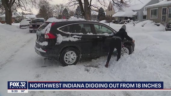 NW Indiana buried by 18 inches of snow