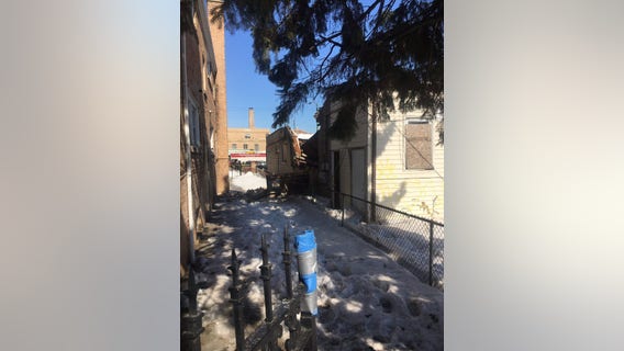 No one hurt after vacant building collapses in Chicago Lawn