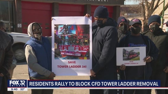 South Side residents rally to block CFD Tower Ladder removal