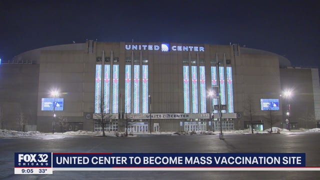 United Center to become mass vaccination site in March