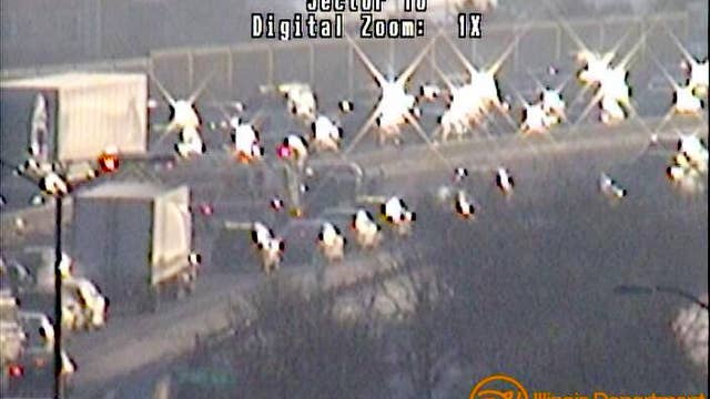 4 hospitalized in I-290 crash at Wolf Road