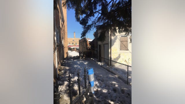No one hurt after vacant building collapses in Chicago Lawn