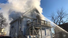 Fire tears through vacant Aurora home, sending crews retreating for cover