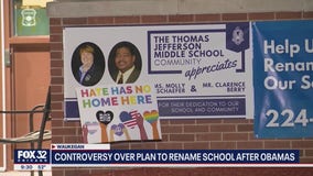 Waukegan activists protest naming middle school after Obamas