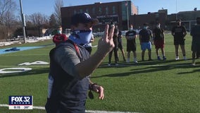 Illinois high school football teams begin practicing for unusual spring season