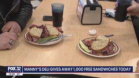 Manny's Deli giving away 1,000 free sandwiches to customers wearing masks