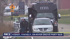 4 shot, 1 fatally, on River Grove party bus