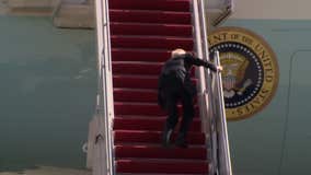 VIDEO:  Biden stumbles multiple times, falls as he boards Air Force One