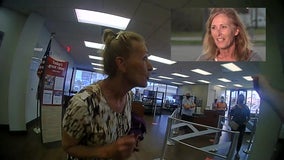 Woman speaks to FOX 26 after refusing to wear mask at Galveston bank, detained by police