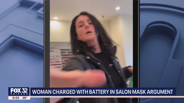 Suburban woman charged with attacking nail salon customer over masks