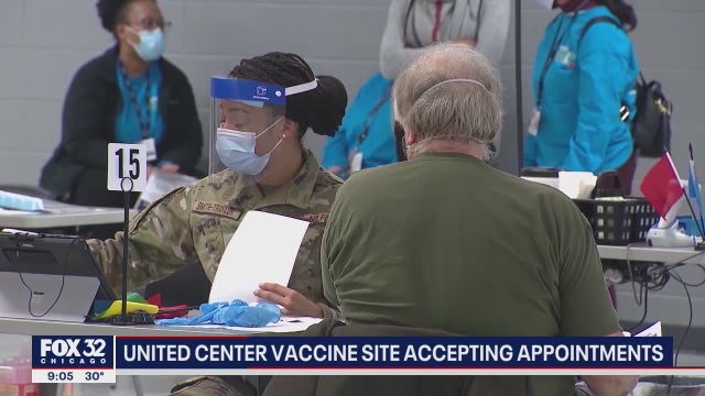 United Center vaccine appointments now available, over 27,000 booked Thursday
