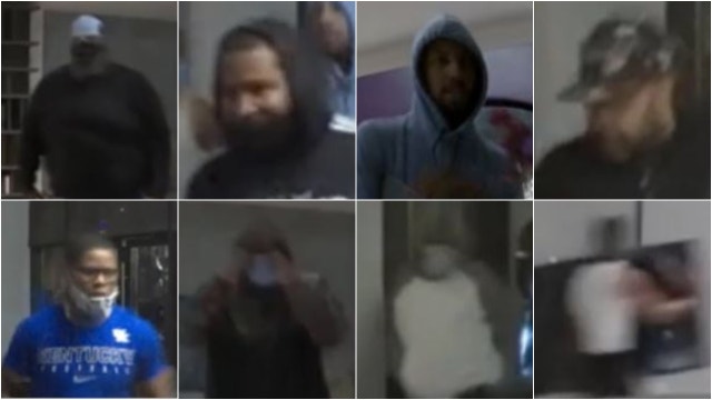Police share video of 8 wanted in downtown summer looting
