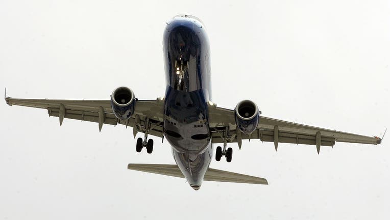 Plane landing at O'Hare