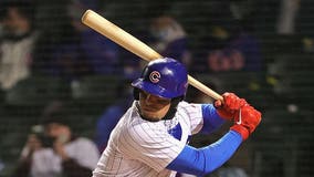 Javier Baez hits two-run homer in 10th inning to push Chicago Cubs past St. Louis Cardinals 2-1