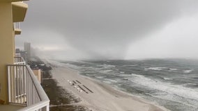 WATCH: Possible tornado spins ashore in Panama City Beach