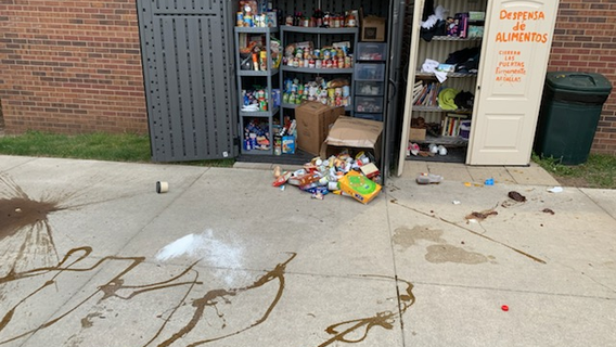 Crystal Lake food pantry vandalized; no suspect in custody