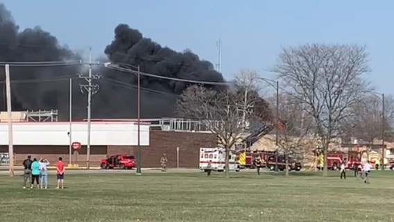Reports: Fire burns after power station explodes near O'Hare