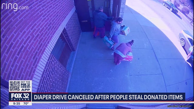 Video shows group stealing donated items from West Side church