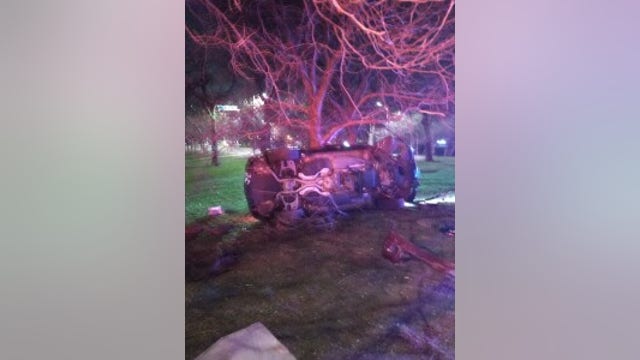 6 hurt in Lake Shore Drive roll-over crash near Belmont Avenue