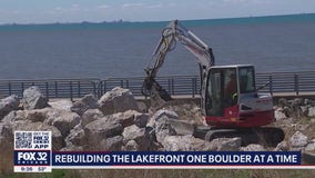 Major effort underway to protect Portage Lakefront and Riverwalk after years of erosion