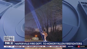 'Ladder of Light' sculpture honors fallen Naperville firefighters