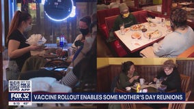 Vaccine rollout enabling more Mother's Day reunions in Chicago area