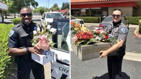 Police deliver Mother's Day flowers after arresting delivery driver for DUI