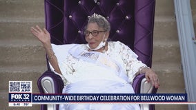 Bellwood hosts huge birthday parade for 95-year-old who beat COVID