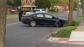 Woman dies after striking telephone pole, electrocuting self on loose wiring